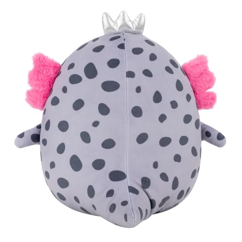 Squishmallows 12-Inch Avana the Spotted Axolotl with Silver Crown – Official Jazwares Plush
