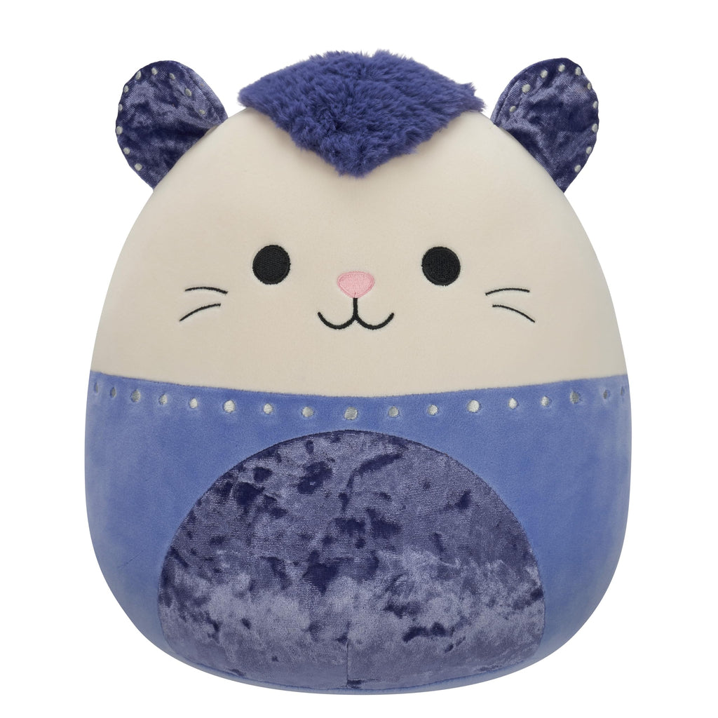 Squishmallows 12-Inch Blanche the Cream and Purple Possum – Official Jazwares Plush