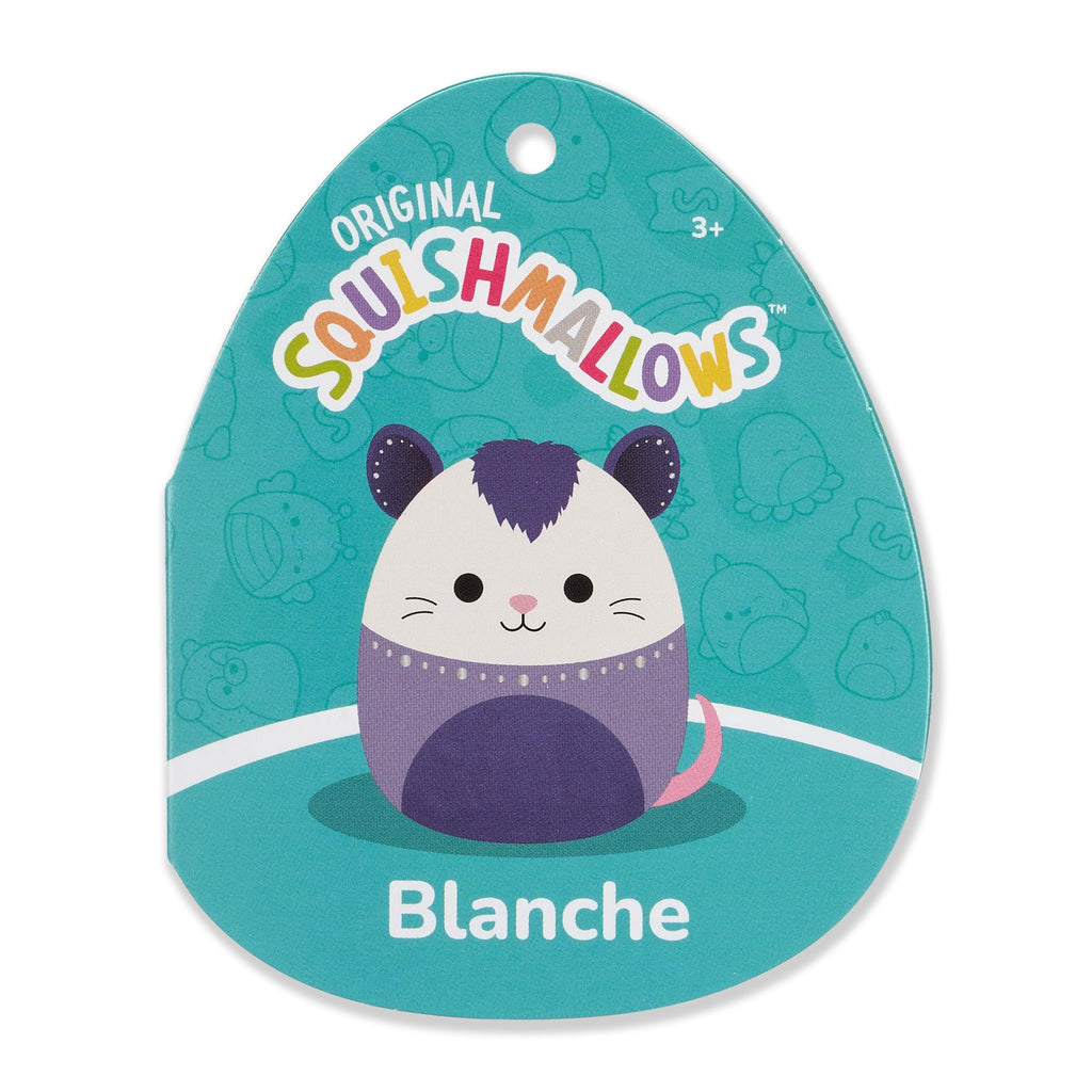 Squishmallows 12-Inch Blanche the Cream and Purple Possum – Official Jazwares Plush