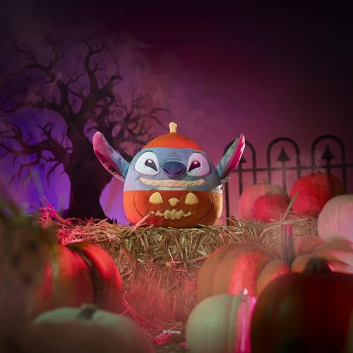 Squishmallows 12-Inch Disney Stitch in Pumpkin Halloween Plush – Official Jazwares