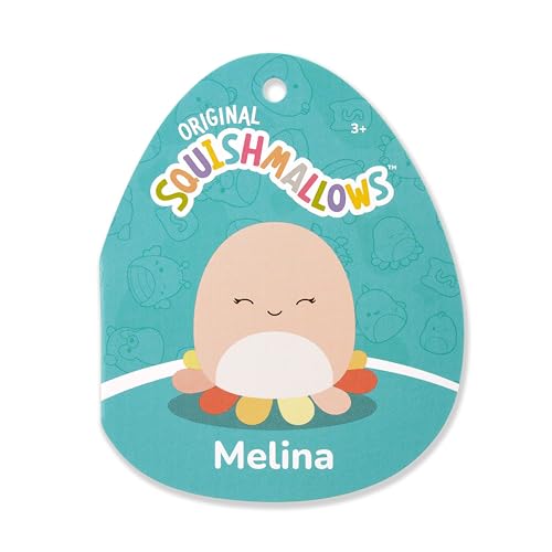 Squishmallows 12-Inch Melina the Happy Peach Octopus Plush – Official Jazwares Collectible Stuffed Toy