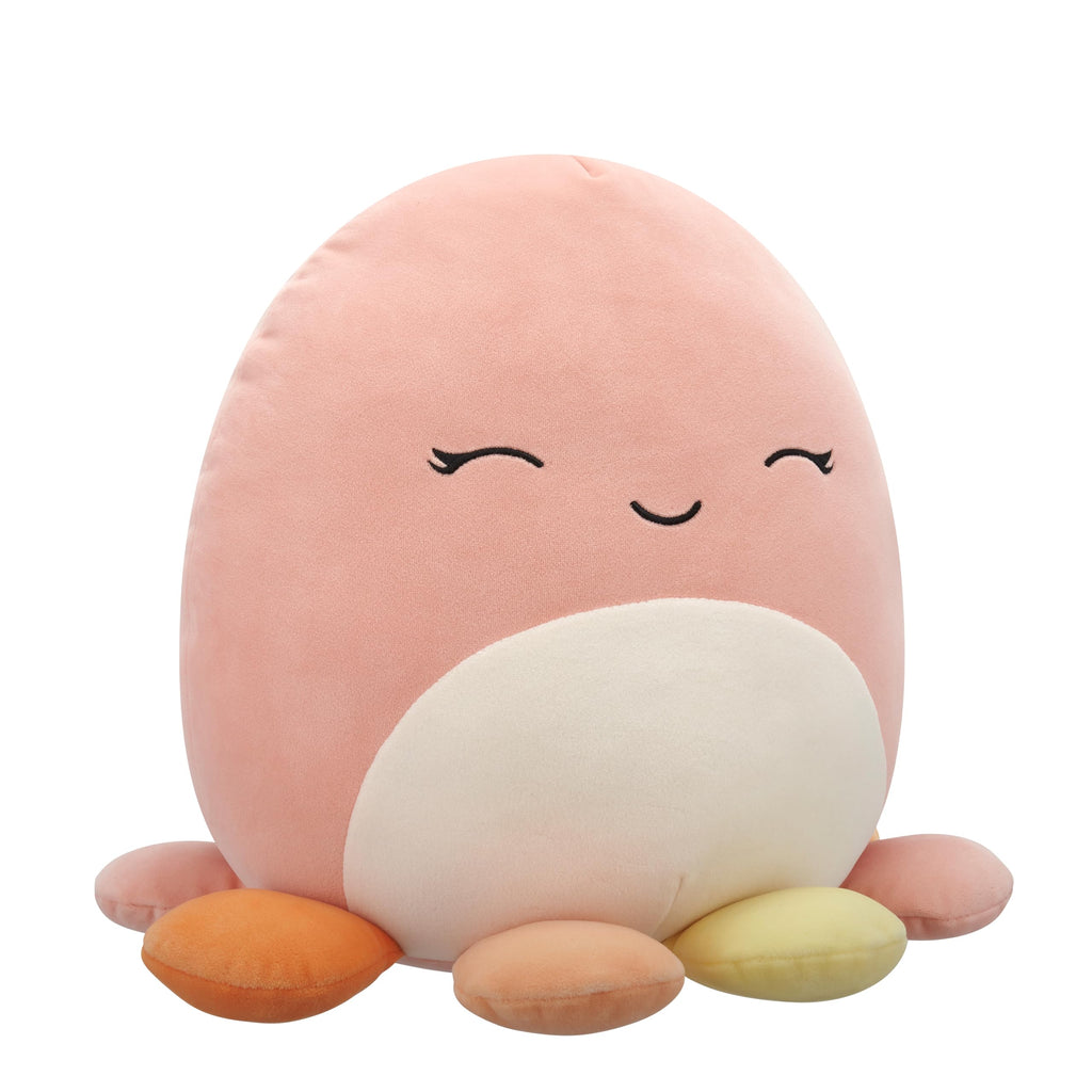 Squishmallows 12-Inch Melina the Happy Peach Octopus Plush – Official Jazwares Collectible Stuffed Toy