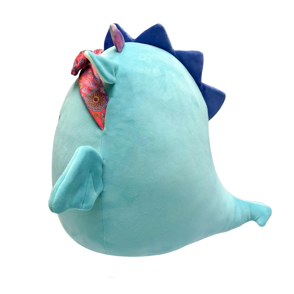 Squishmallows 19cm Tatiana the Dark Teal Dragon with Bandana – Ultra Soft Plush for Collectors