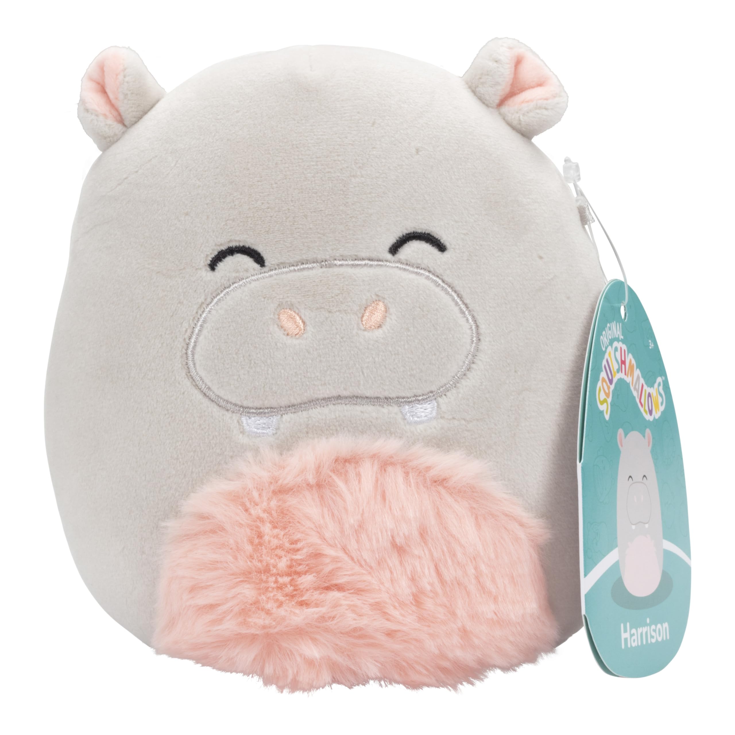Squishmallows 5-Inch Harrison the Hippo Mini Plush – Official Jazwares Collectible Soft Toy