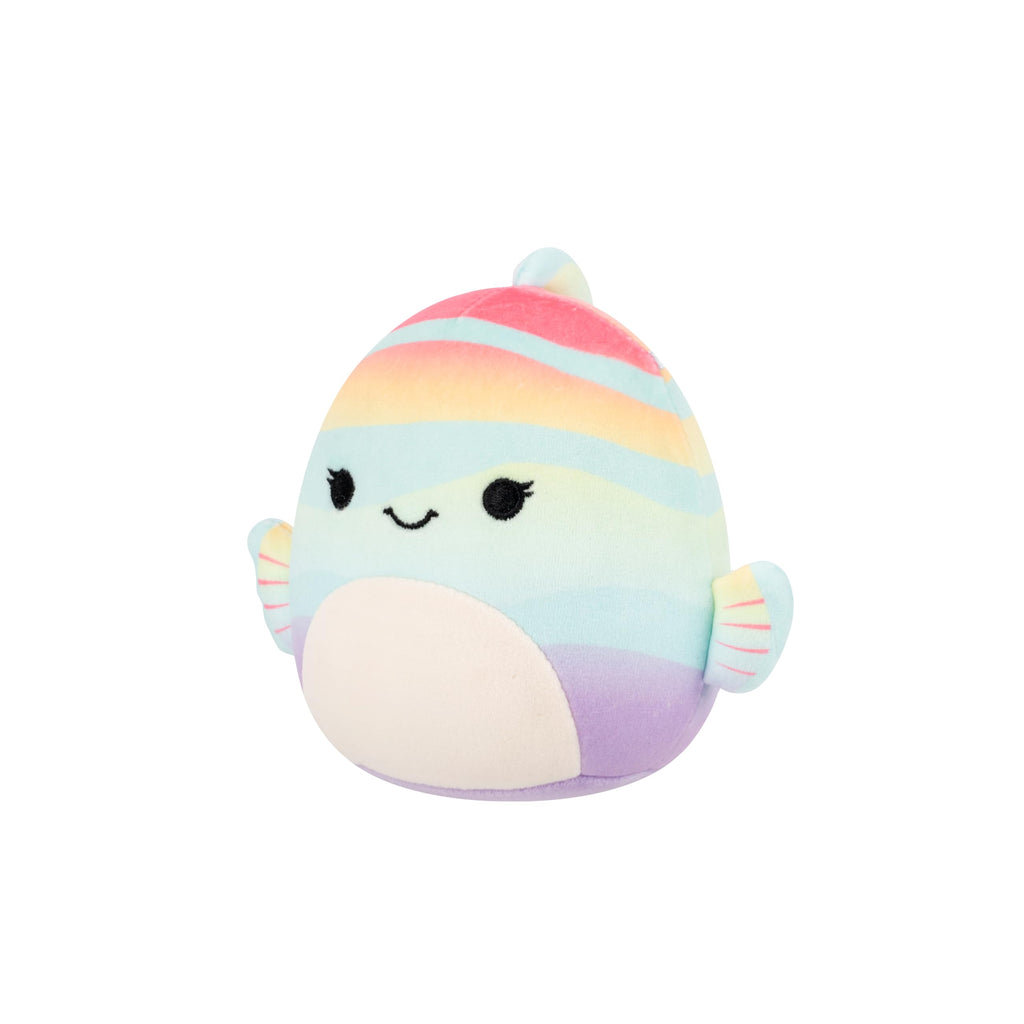 Squishmallows 5in Canda the Rainbow Striped Fish – Official Jazwares Plush