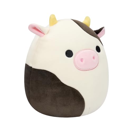 Squishmallows 7.5-Inch Connor the Black and White Cow – Ultrasoft Collectible Plush