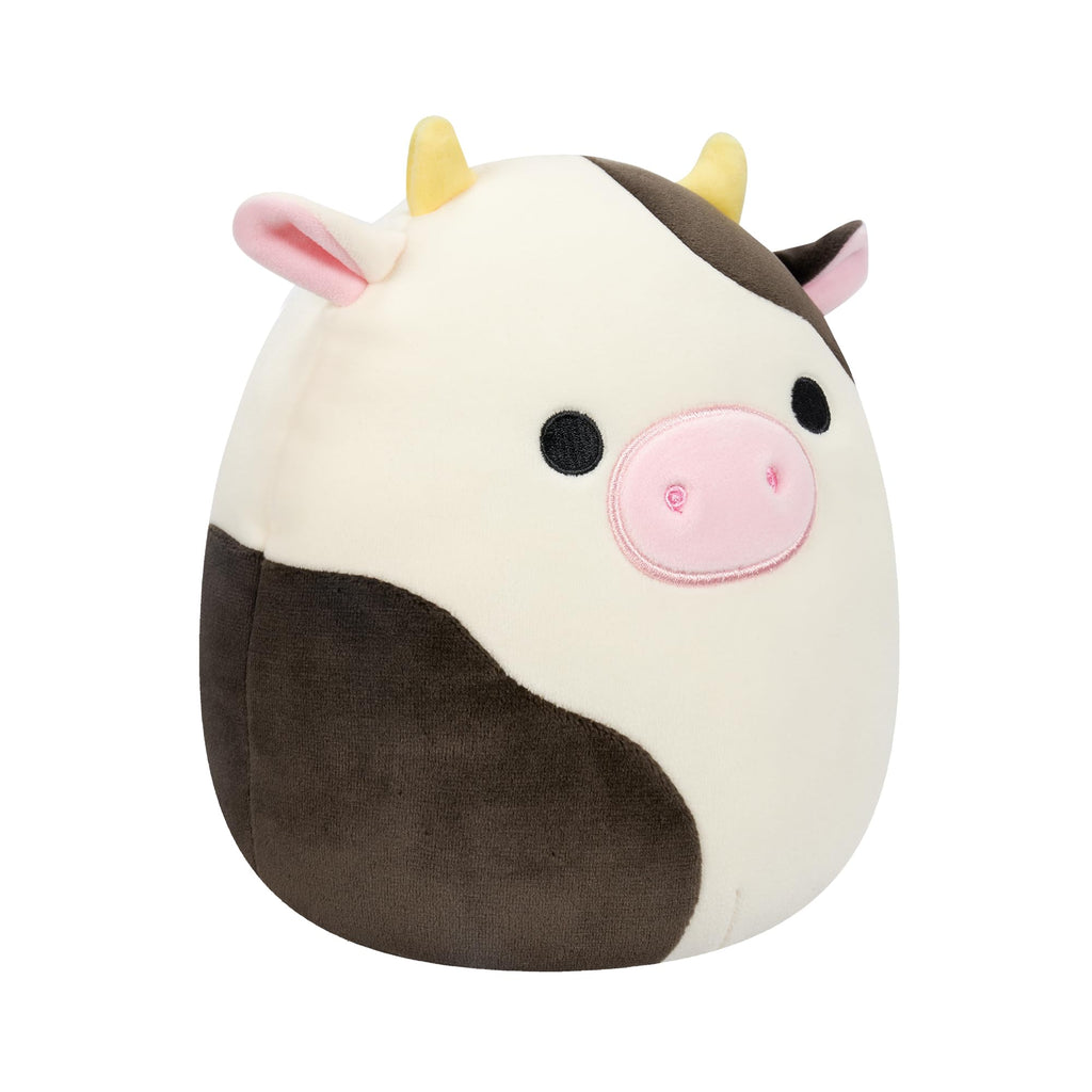 Squishmallows 7.5-Inch Connor the Black and White Cow – Ultrasoft Collectible Plush