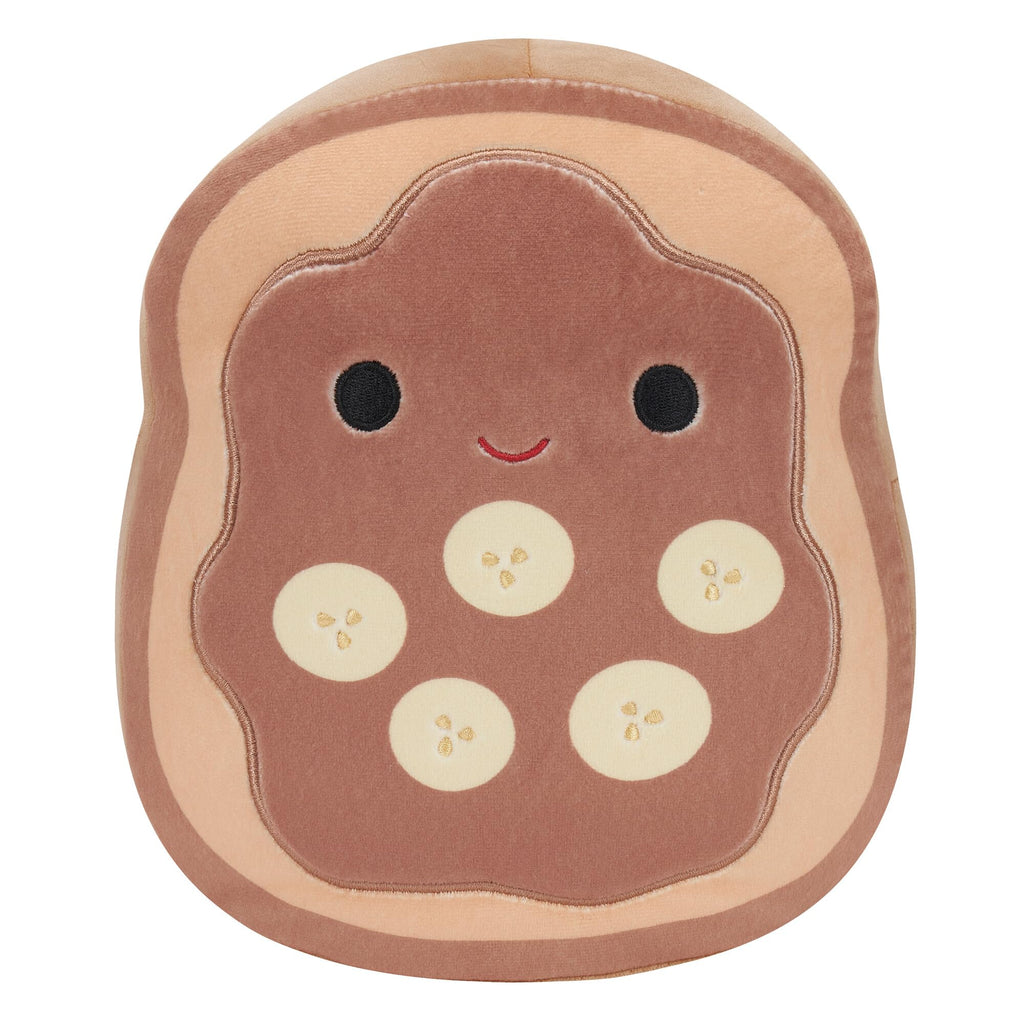 Squishmallows 8-Inch Danilo Chocolate Banana Toast Plush - Official Jazwares Collectible