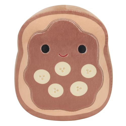 Squishmallows 8-Inch Danilo Chocolate Banana Toast Plush - Official Jazwares Collectible