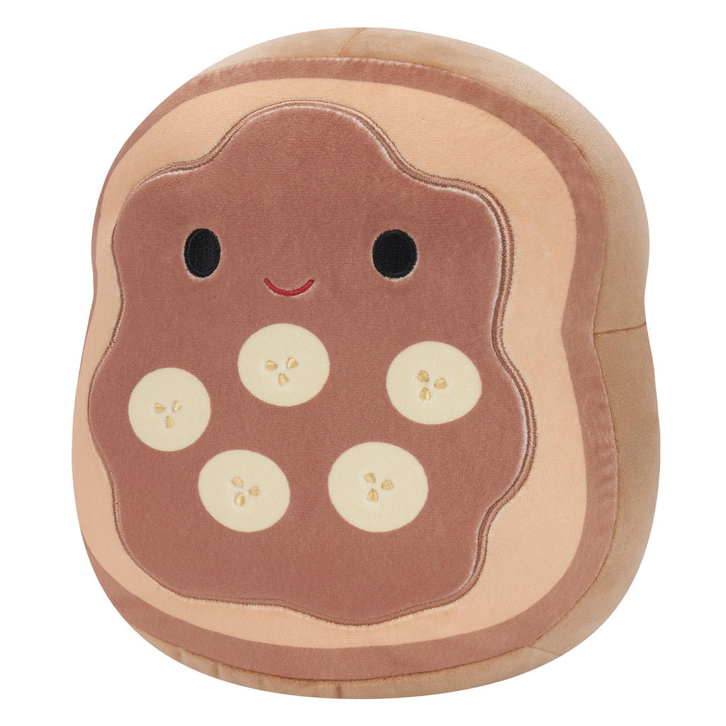 Squishmallows 8-Inch Danilo Chocolate Banana Toast Plush - Official Jazwares Collectible