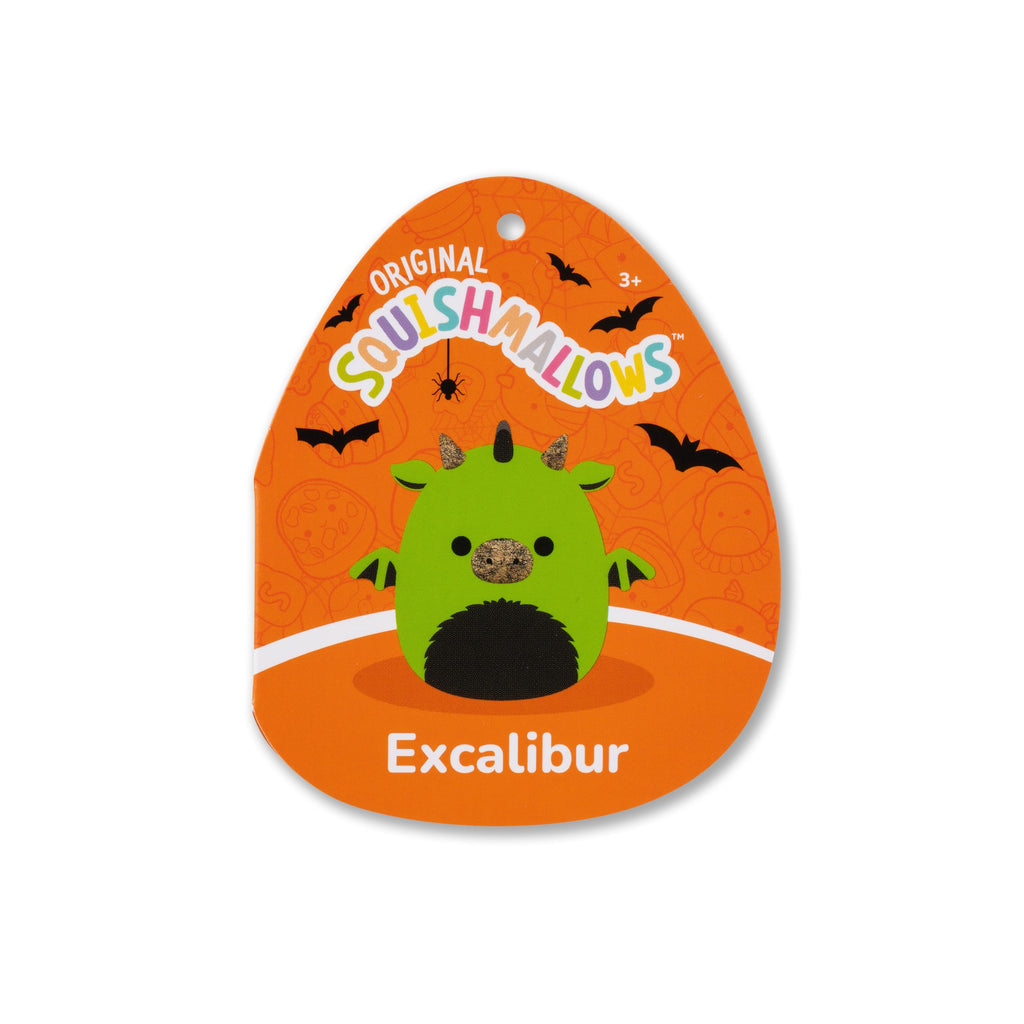 Squishmallows 8-Inch Excalibur the Neon Green Dragon Plush – Official Jazwares Halloween Squishmallow