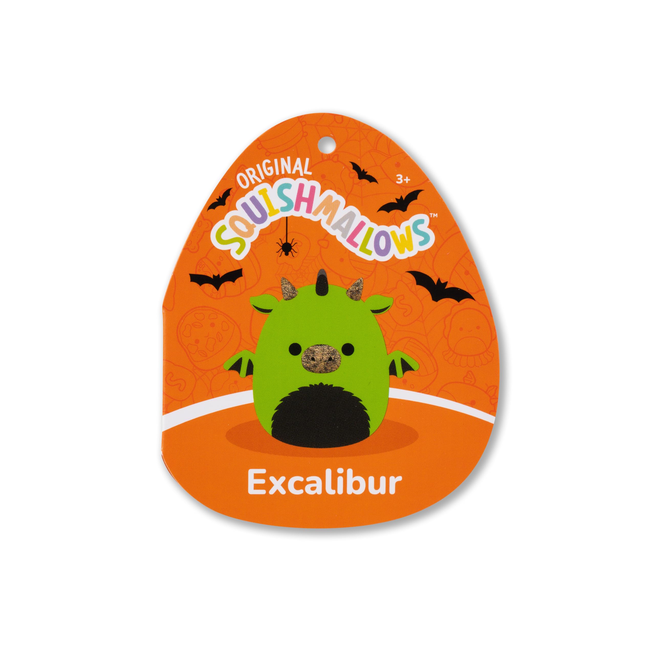 Squishmallows 8-Inch Excalibur the Neon Green Dragon Plush – Official Jazwares Halloween Squishmallow