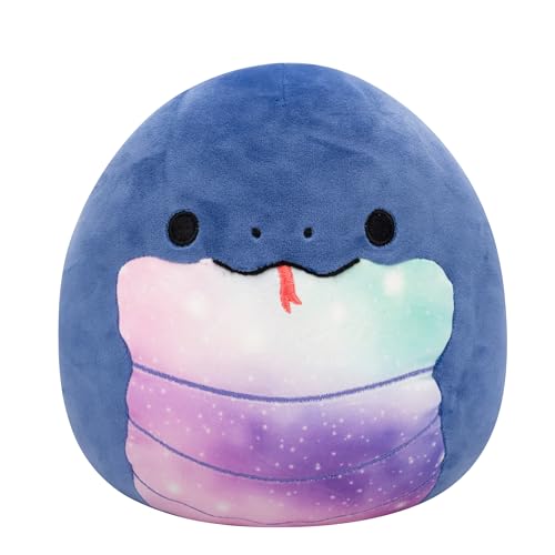 Squishmallows 8-Inch Herman Navy Blue Snake with Celestial Belly - Official Jazwares Plush