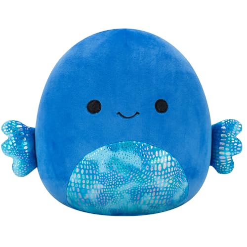 Squishmallows 8-Inch Kobester Blue Betta Fish Plush - Official Jazwares