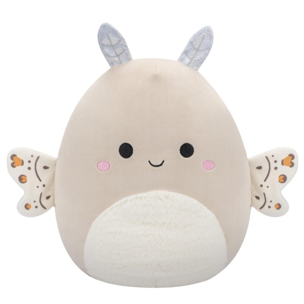 Squishmallows Berit the Moth – 12-Inch Cream Plush with Paisley Wings, Official Jazwares