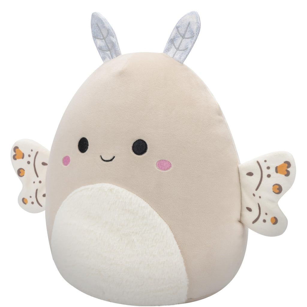 Squishmallows Berit the Moth – 12-Inch Cream Plush with Paisley Wings, Official Jazwares