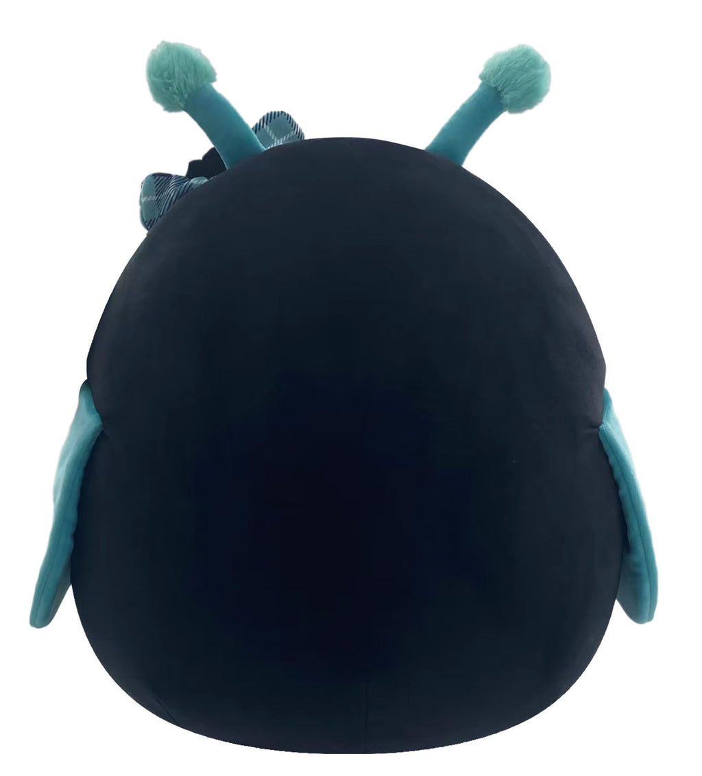 Squishmallows Celie 14-Inch Teal and Black Grasshopper Plush with Bow – Official Jazwares Soft Toy