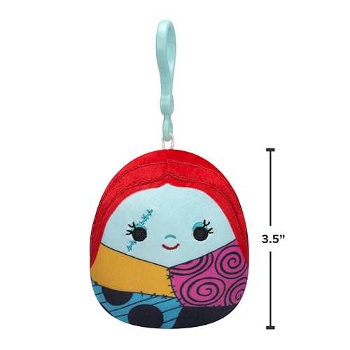 Squishmallows Disney Jack Skellington and Sally Clip 2-Pack – 3.5-Inch Official Jazwares Plush