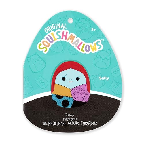 Squishmallows Disney Jack Skellington and Sally Clip 2-Pack – 3.5-Inch Official Jazwares Plush