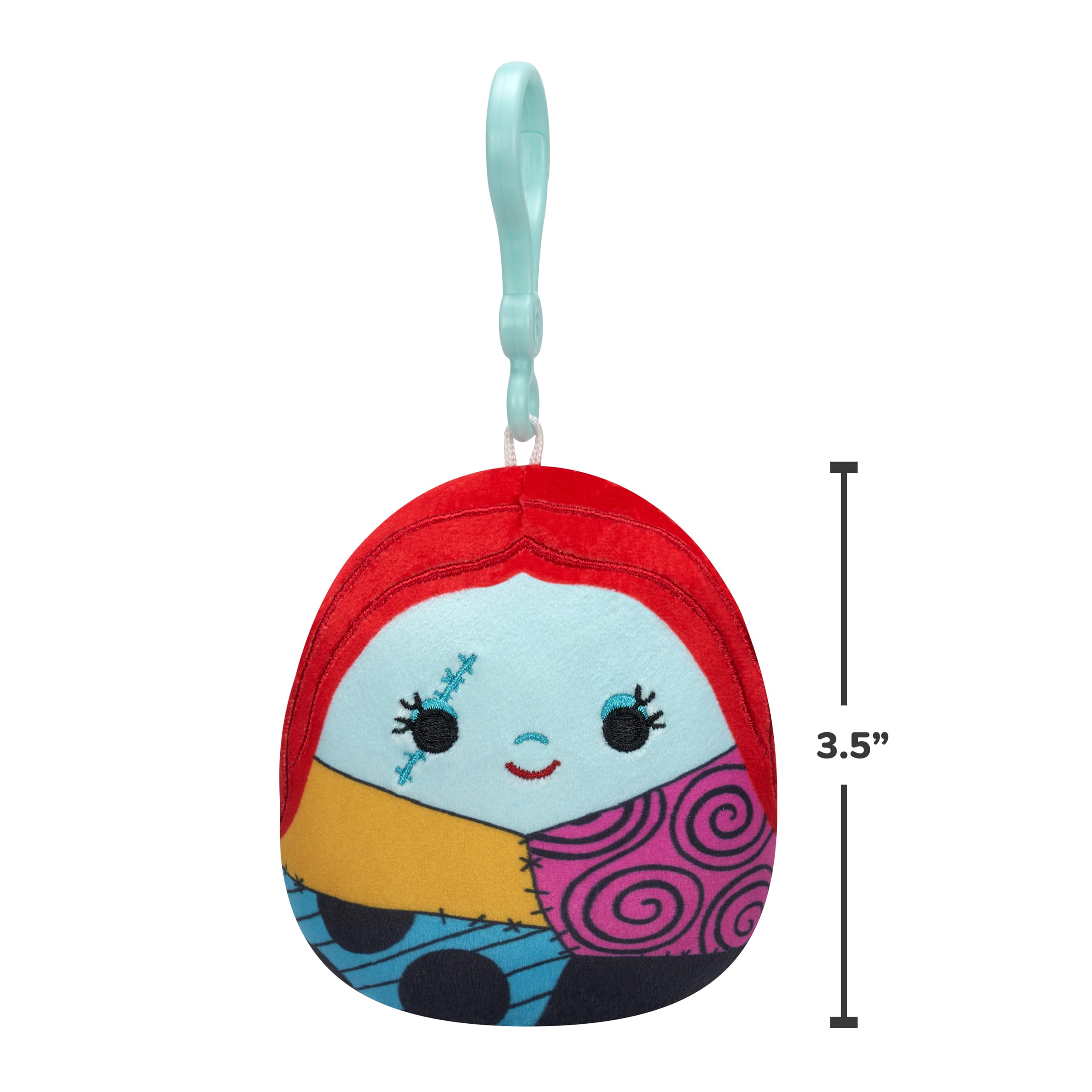 Squishmallows Disney Jack Skellington and Sally Clip 2-Pack – 3.5-Inch Official Jazwares Plush