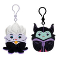 Squishmallows Disney Maleficent & Ursula Clip 2-Pack – 3.5in Official Jazwares Plush