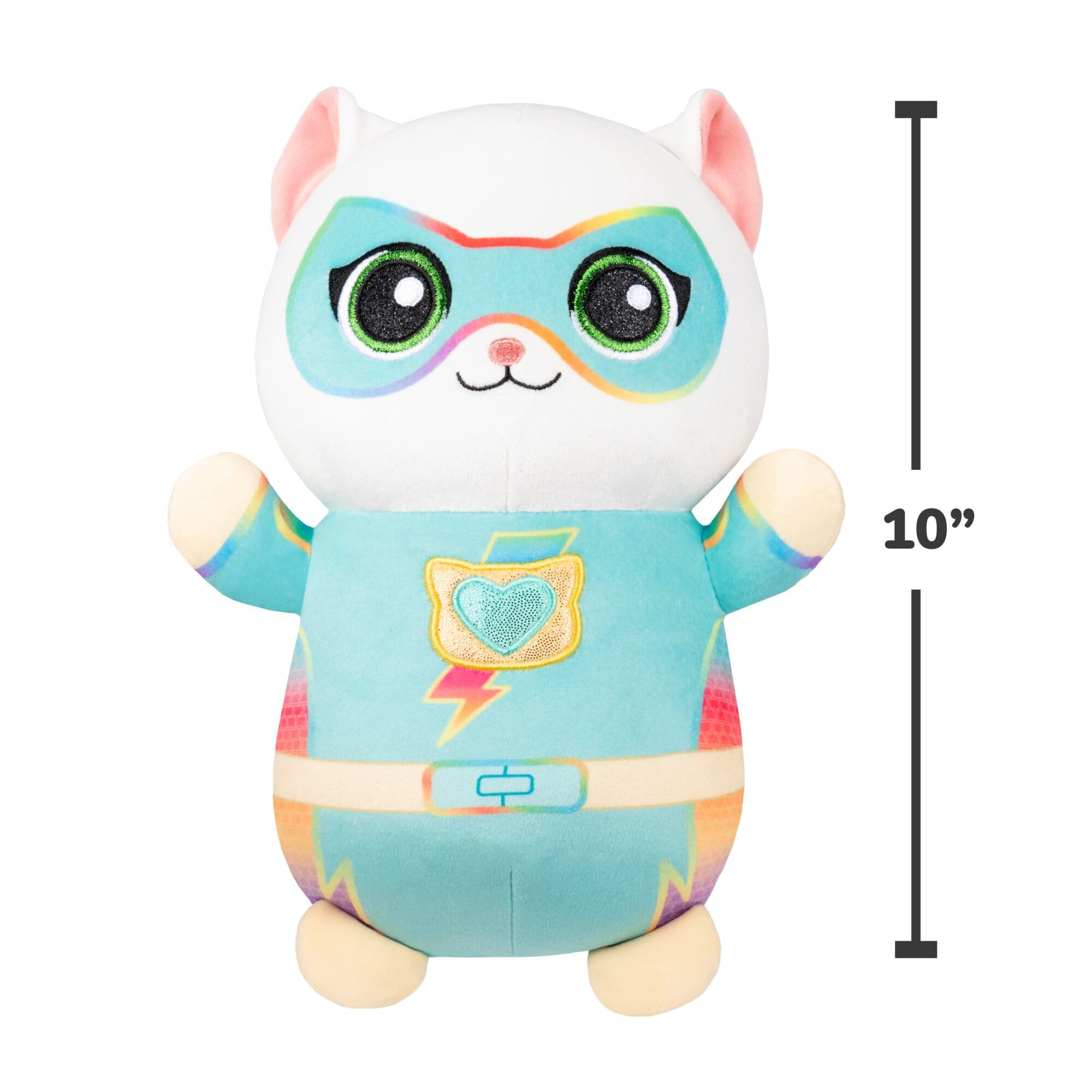 Squishmallows Disney SuperKitties Bitsy HugMees 10-Inch Plush – Extended Arms for Hugging