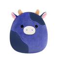 Squishmallows Ingred 8-Inch Purple Spotted Cow Plush - Official Jazwares
