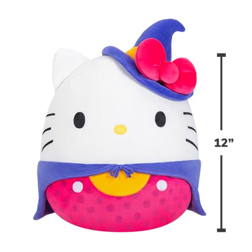 Squishmallows Official Sanrio Hello Kitty Halloween 2025 Plush – 12 Inch Medium-Sized Collectible