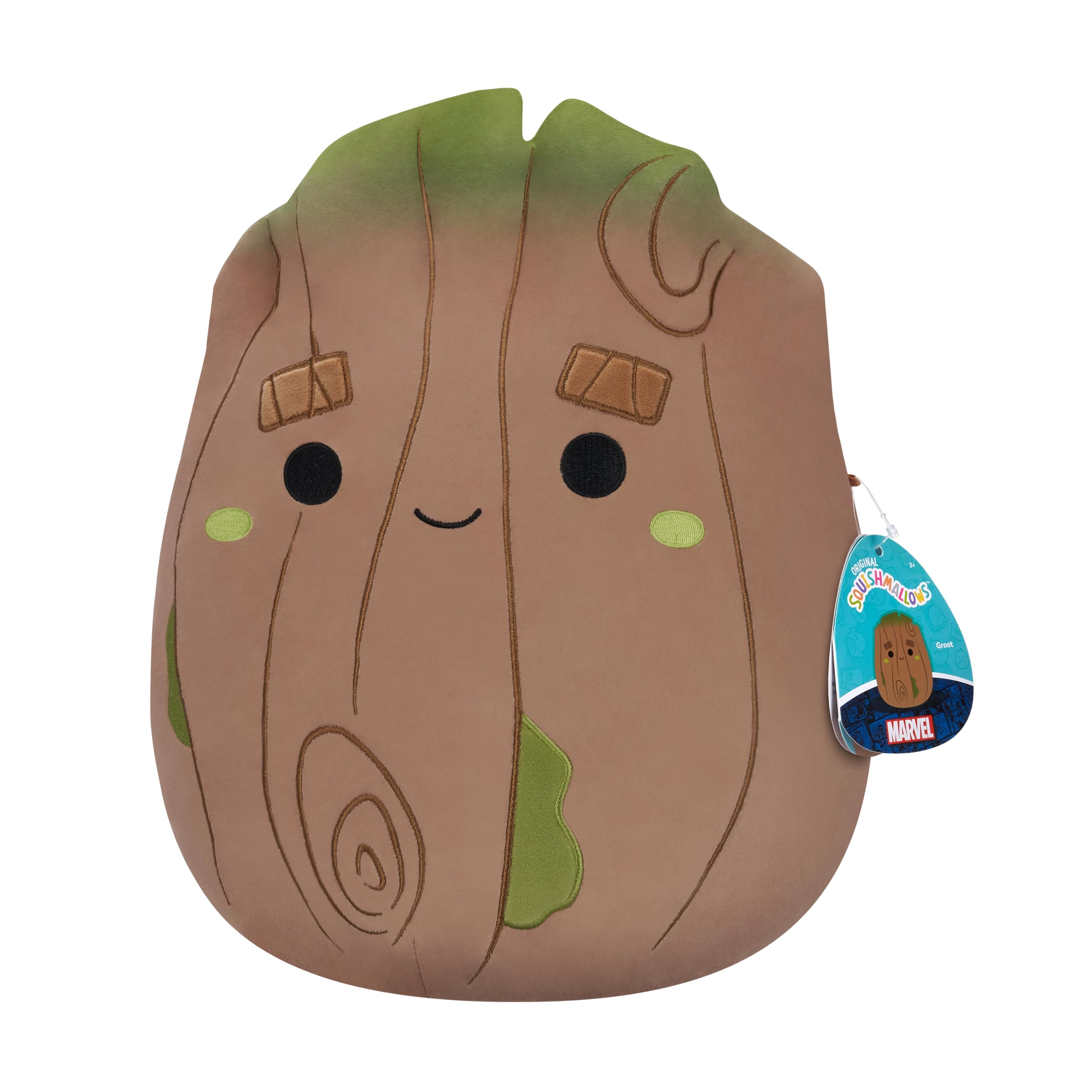Squishmallows Original 12-Inch Groot Plush – Officially Licensed Marvel Collectible