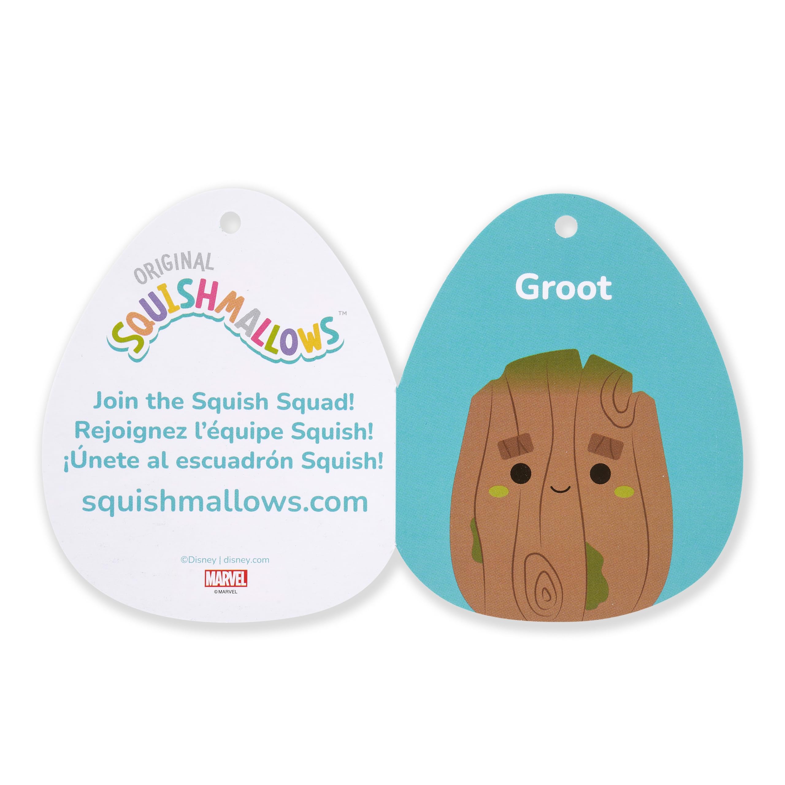 Squishmallows Original 12-Inch Groot Plush – Officially Licensed Marvel Collectible