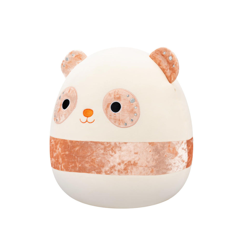 Squishmallows Original 14in Bee the Peach Velvet Panda – Official Jazwares Collectible Plush