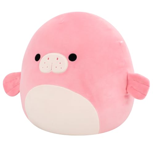Squishmallows Original 14in Morlai the Coral Manatee – Ultrasoft Plush Toy by Jazwares