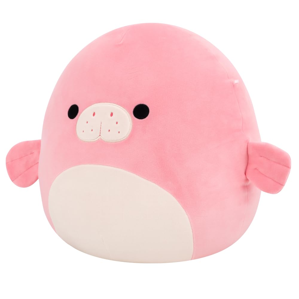 Squishmallows Original 14in Morlai the Coral Manatee – Ultrasoft Plush Toy by Jazwares