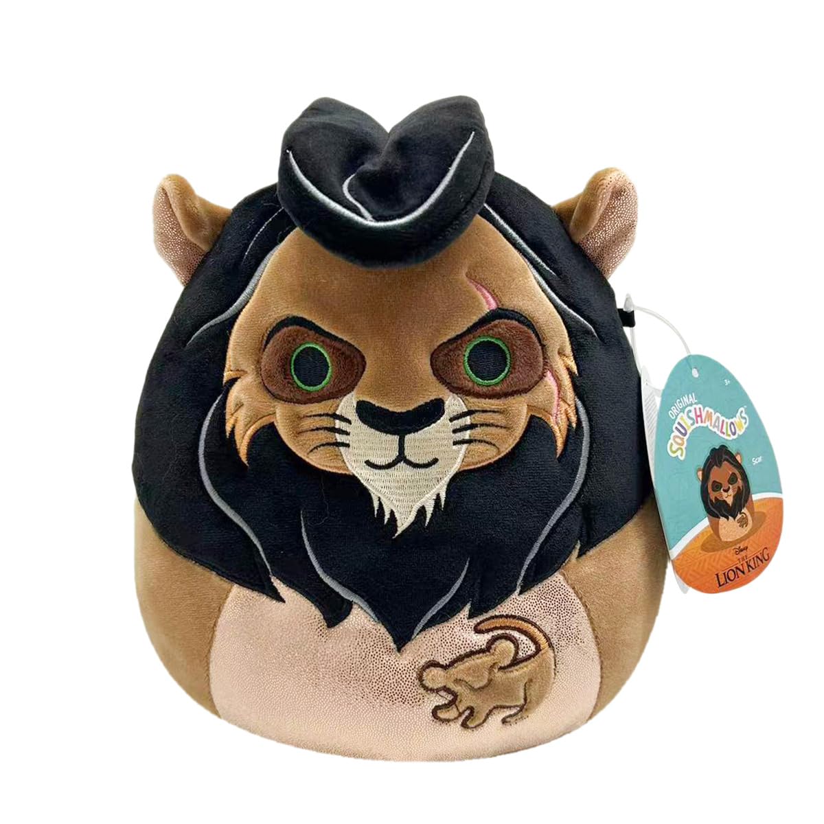 Squishmallows Original 20 cm Disney Scar Lion Plush - Ultra Soft Collectible Toy