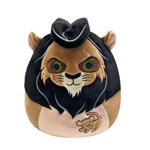Squishmallows Original 20 cm Disney Scar Lion Plush - Ultra Soft Collectible Toy