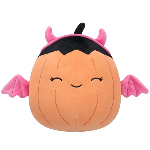 Squishmallows Original 8-Inch Margie Pumpkin in Pink Devil Costume Halloween Plush
