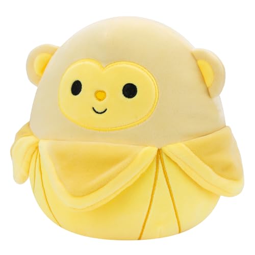Squishmallows Original 8-Inch Pierogi Banana Monkey Plush – Jazwares Officially Licensed