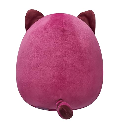 Squishmallows Original 8in Olivieri the Maroon Raccoon with Velvet Accents – Official Jazwares Plush