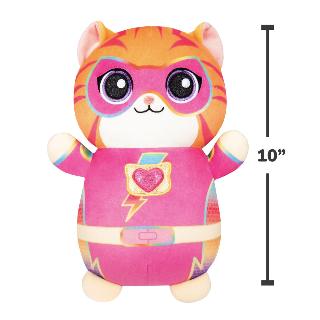 Squishmallows Original Disney SuperKitties Ginny HugMees – 10-Inch Ultrasoft Plush with Extended Arms