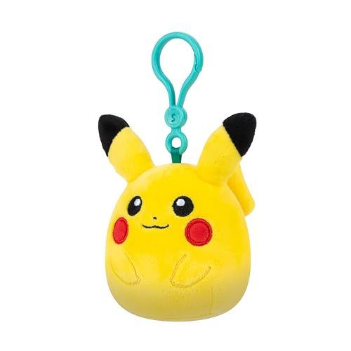 Squishmallows Original Pokémon Pikachu Clip-On Plush – Ultrasoft Official Jazwares Toy