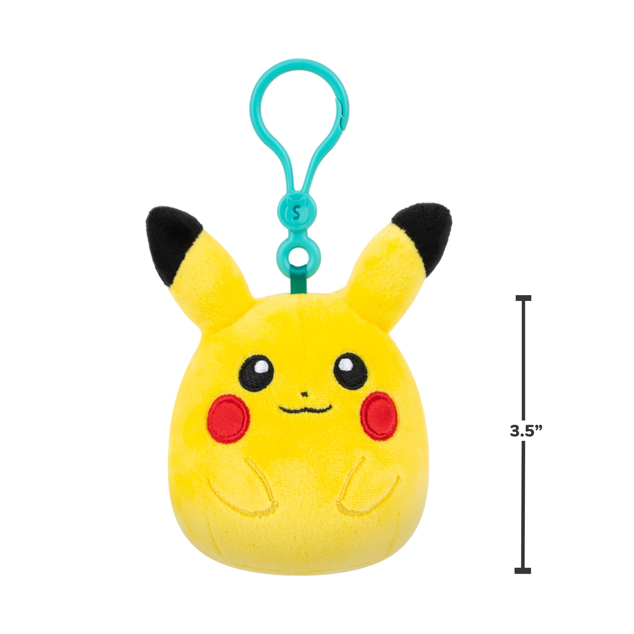 Squishmallows Original Pokémon Pikachu Clip-On Plush – Ultrasoft Official Jazwares Toy
