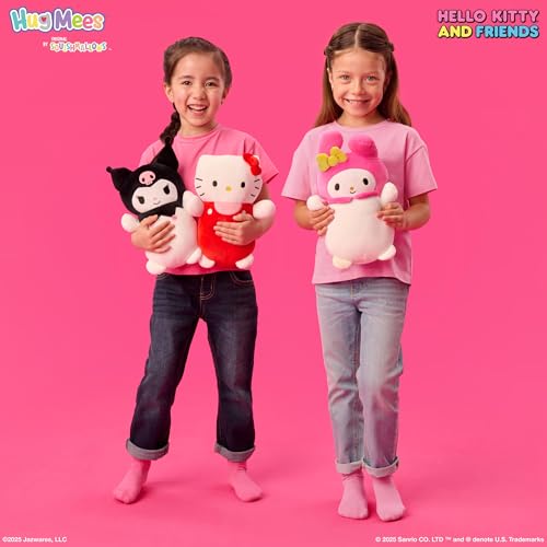 Squishmallows Original Sanrio 10-Inch Kuromi HugMees – Extra-Huggable Plush with Extended Arms