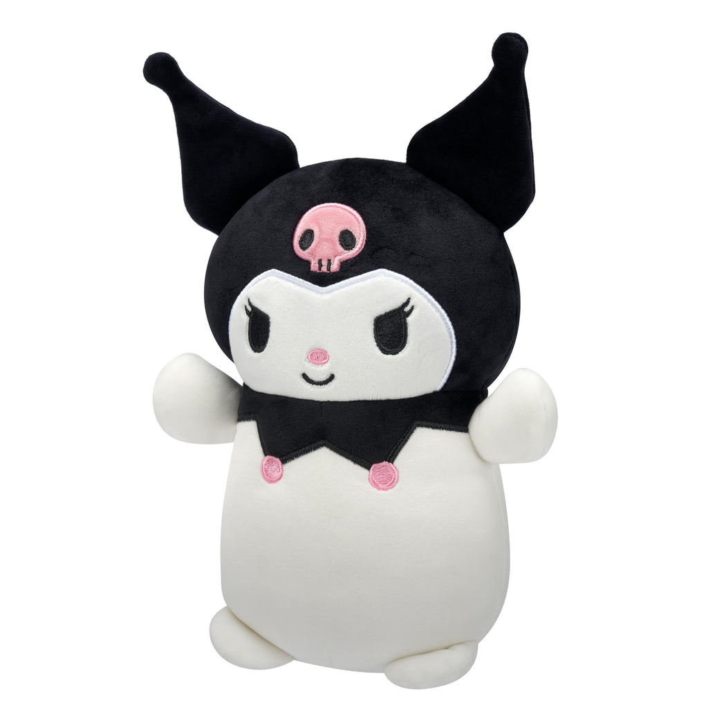 Squishmallows Original Sanrio 10-Inch Kuromi HugMees – Extra-Huggable Plush with Extended Arms