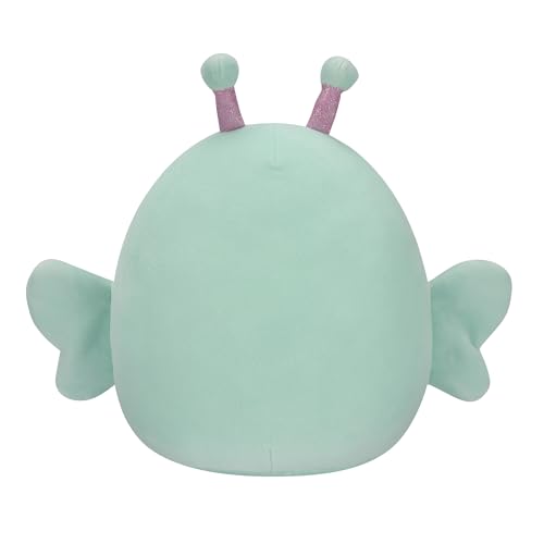 Squishmallows Reina 8-Inch Green Butterfly with Flower Crown Plush - Official Jazwares
