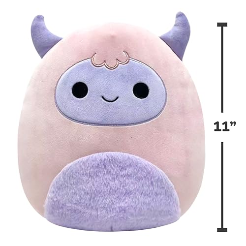 Squishmallows Ronalda 11-Inch Pink & Purple Yeti Plush - Ultrasoft Collectible Stuffed Animal