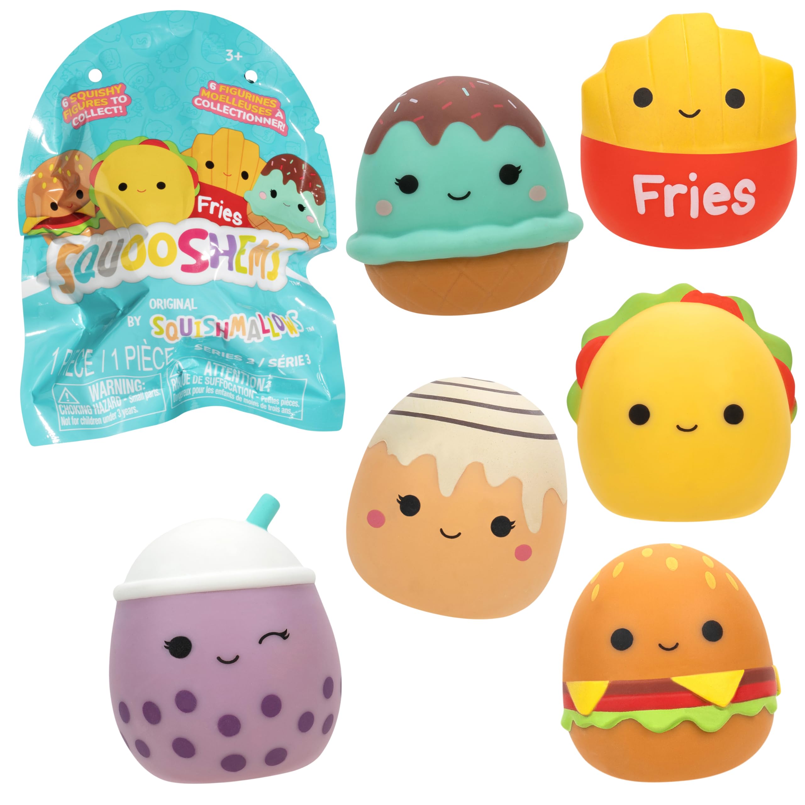 Squishmallows Squooshems Food Series Blind Bag – Collectible Mini Squishy Toy, 2-Inch, Official Kellytoy, Mystery Styles (Duplicates Possible)