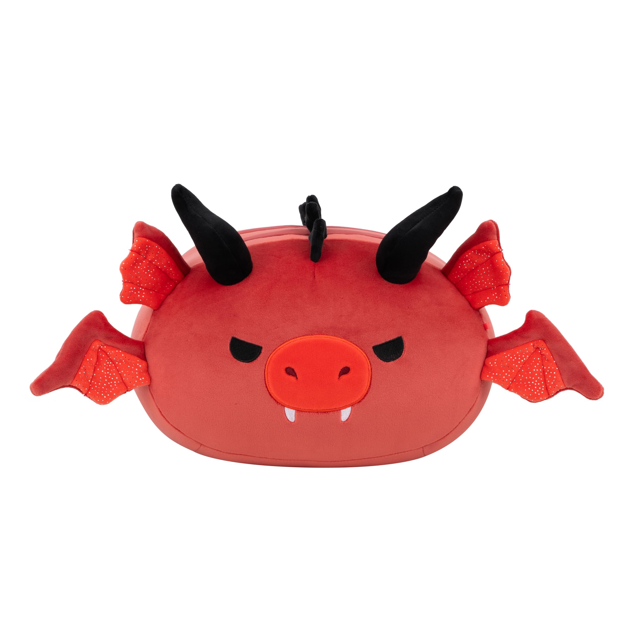 Squishmallows Stackables 12-Inch Salami the Red Dragon Plush with Sparkle Belly – Official Jazwares