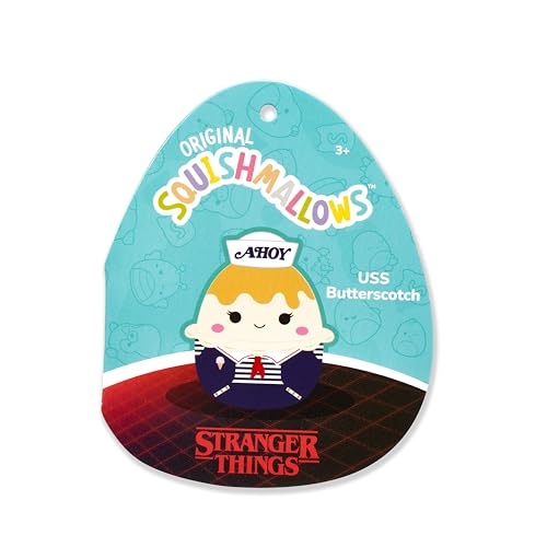 Squishmallows Stranger Things 2-Pack Clips (3.5") - Chocolate Pudding & USS Butterscotch