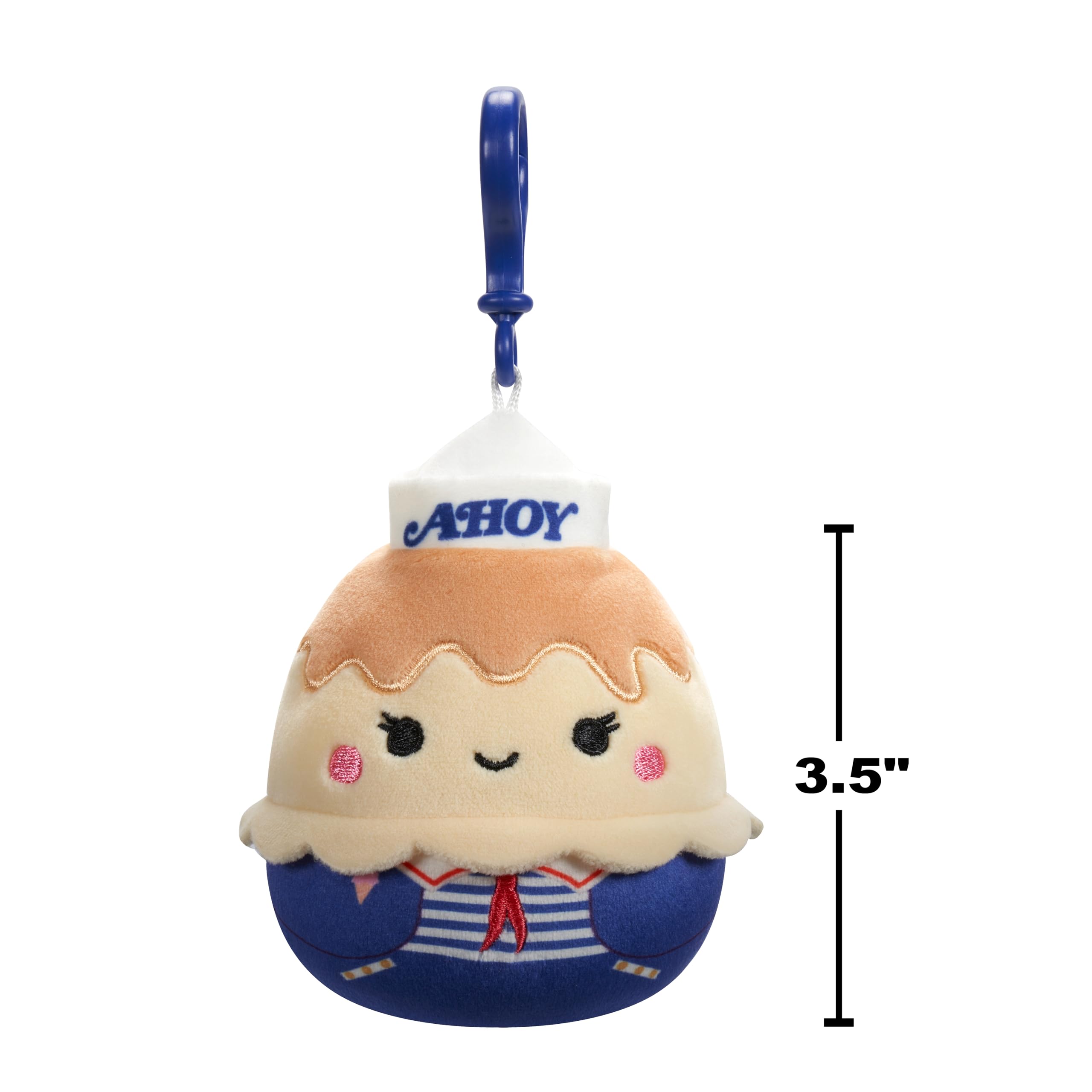 Squishmallows Stranger Things 2-Pack Clips (3.5") - Chocolate Pudding & USS Butterscotch