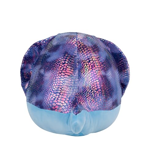Squishmallows Suzmac 14-Inch Blue Cobra Plush with Iridescent Scales – Official Jazwares